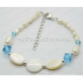 Fashion 2012 Joya White Pearl Shell Beaded Anklet